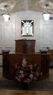 The pulpit.