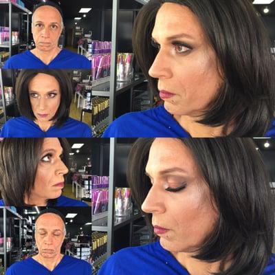 Before & after!!! Love love love this piece done by our artist GABY