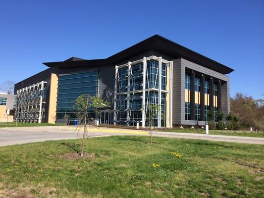 The main entrance of the aertc.