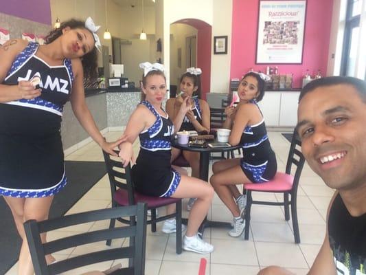 Found amazing frozen yogurt!!! It was perfect for a day like this after our Jamz camp.