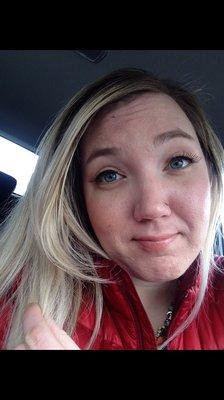 My blond color with Willow- always on point.