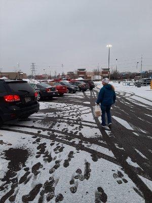 People who have lived in Minnesota there whole lives still don't know how to park, when it snows.