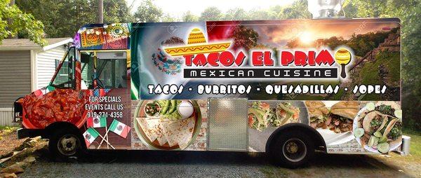 Food truck Mexican food.