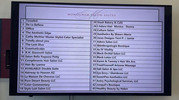 Monogram Salon Suites