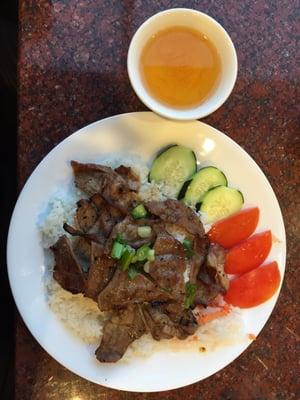 Grilled pork and rice