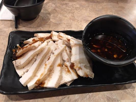 Cold pork appetizers.