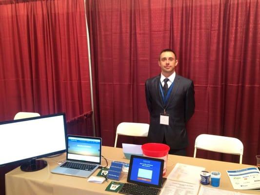 At dental convention offering responsive website design and development, seo, ppc, social media marketing, and email marketing.