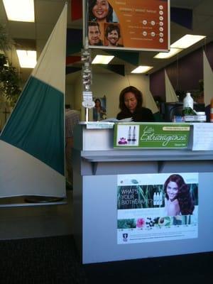 The inside...with one of the new haircut ladies...