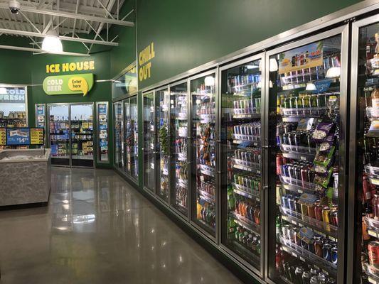 The never-ending refrigerator wall to quench your thirst