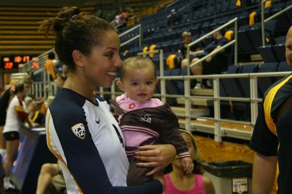Tara Murray has been my patient since she was 13 Y.O. and she became an All American at Cal and was the best outside hitter.