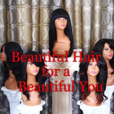 Custom Wigs by Hello Beautiful Wigs & Hair Extensions. Wigs, Front Lace, Full Lace, and Hair Extensions