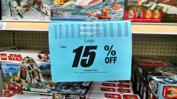 Legos are still expensive.