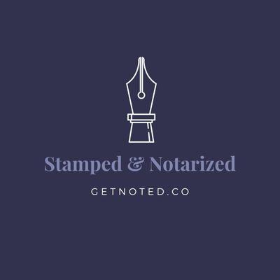 Stamped and Notarized