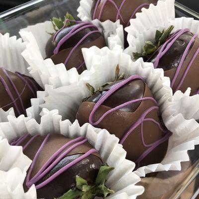 They didn't have their cheesecake strawberries, so truffle berries it is