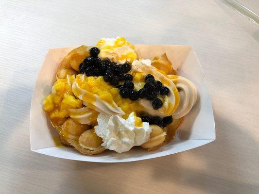 Mango Madness Hong Kong waffle