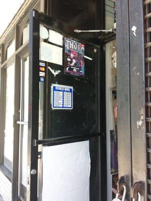 In front of store...still cant check in