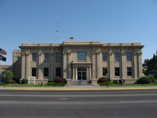 Front of courthouse