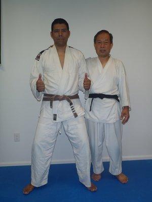 Jorge, Brazilian Jiu Jitsu instructor and Hiro, Aikido instructor