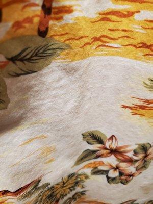 Not so nice of a pressing job. No starch and wrinkly.