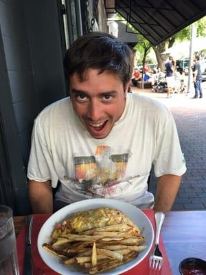 My goat cheese omellete