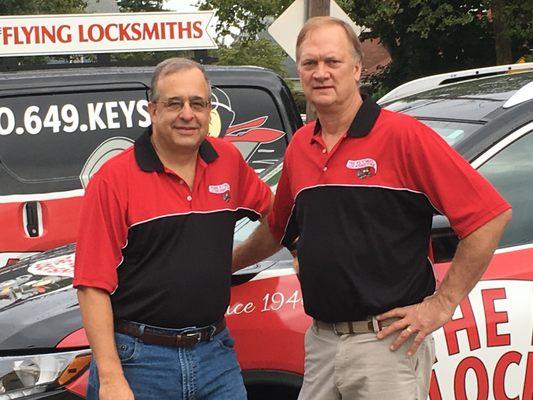Joe and Bruce-owners of The Flying Locksmiths Long island