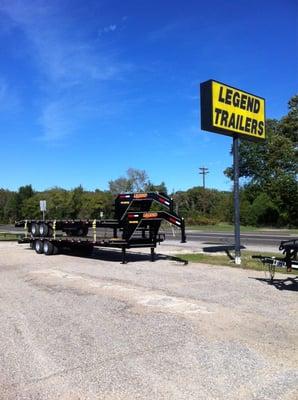 Located halfway between Canton & Athens on highway 19. Legend manufactures & sells flatbed gooseneck trailers.