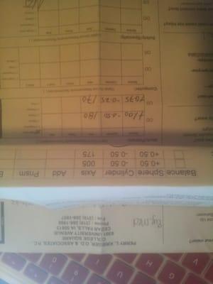 You can see the different