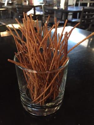 Pasta string appetizers they have for you on the table.