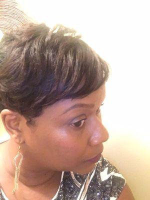 Waves fell from humidity but my curls are still present on the sides