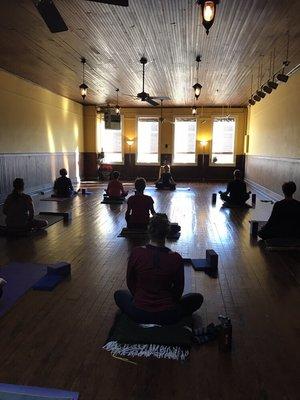Our Main practice room at BrightwaterYoga
