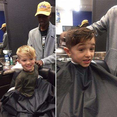Brilliant haircuts for my handsome boys! Thank you legendary kutz !!!