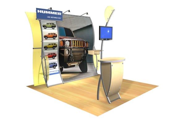 We carry portable and modular displays from all manufacturers