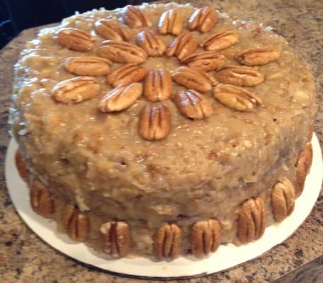 Homemade German Chocolate Cake