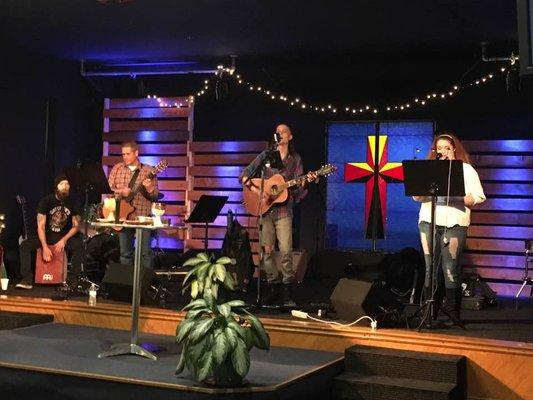 Loving God, Serving Others, Living the Story.