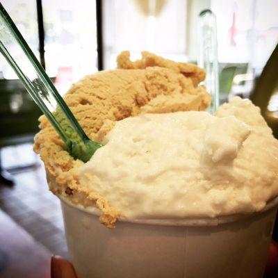 Best salted caramel Gelato ever! Try it with ginger/ lime Gelato for a Gingersnap Keylime Pie Gelato. Photo by Oanh McClure.