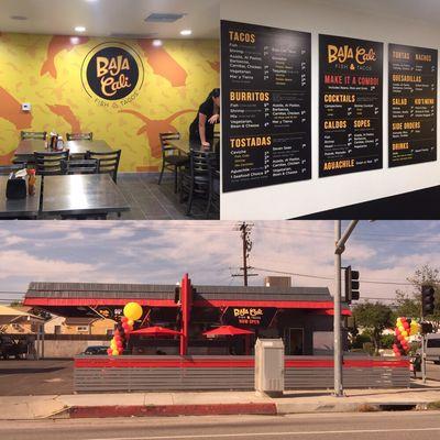 Start up Business setup. Wall wrap, menus, banners, business cards, vinyl decals, installation and much more.