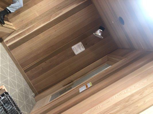 Light hanging by a thin wire