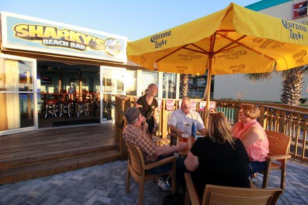 Relax and dine at our bar Sharky's