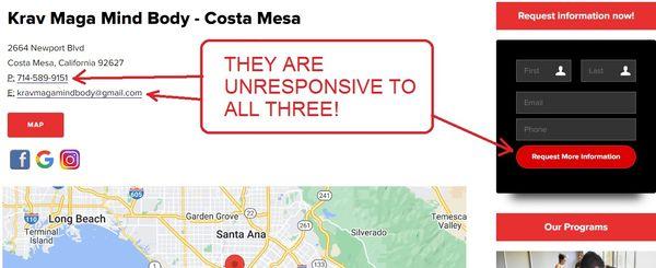 This business is unresponsive to all their three contact methods. Have to physically visit them to get any communication.