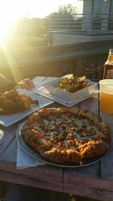 Pizza, nachos, and wings... really? Yes please!!