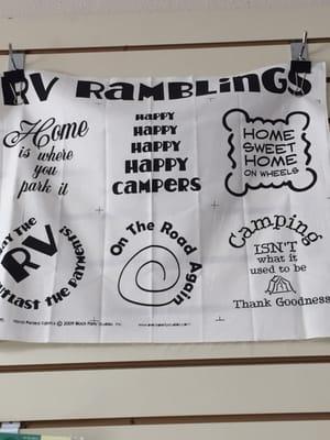 Because this camping saying blocks made me laugh!