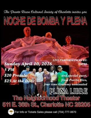 Do not miss a magical evening of music, dancing and great food! April 10, 2016. Neighborhood Theater, 511 E. 36th Street