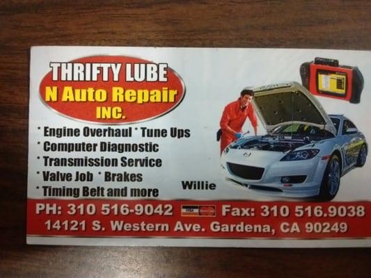 Thrifty Lube N Tune