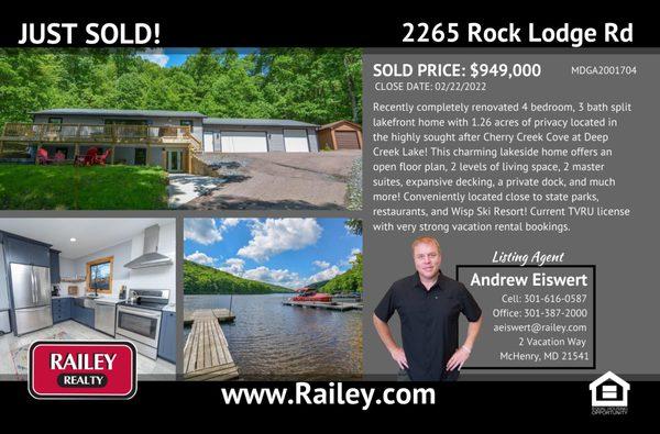 Andrew Eiswert - Deep Creek Lake Real Estate