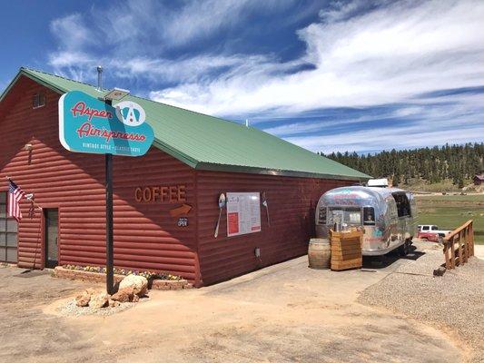 Aspen Air'spresso. Artisanal Coffee, Crepes, and Breakfast Sandwiches surrounded by nature's beauty. Coffee Elevated!!!