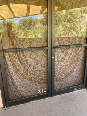 What used to be the front door.