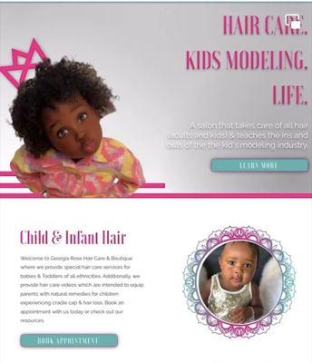 Georgia Rose Hair Care.
A hair salon & kids modeling studio
