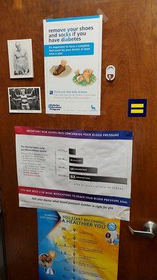 Consultation room door