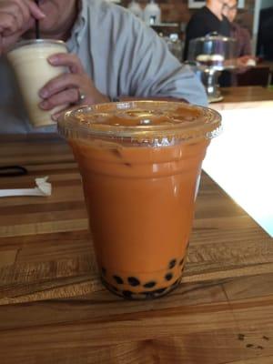 Thai Iced Tea with Bubbles!!