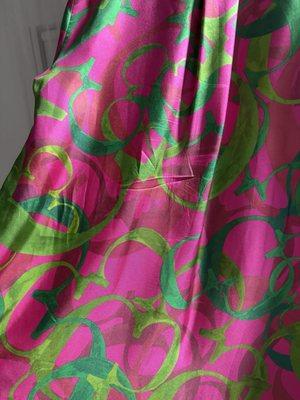 Dress is still wrinkled